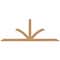 Ekena Millwork Richland Smooth Timber Gable Bracket, Western Red Cedar, 84"W x 31"H x 3 1/2"D x 3 1/2"F, 9/12 Pitch GBW084X31X0404RIC00SWR - alternate 1